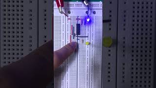 Trouble with my 7404 circuit #breadboard #resistor #led #icchip #7404 #notgate #logiccircuit #ttl