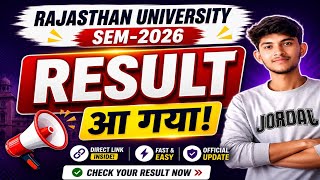 Rajasthan University BA/BSC Semester-1 Result 🔥 | Latest Update 🔥 