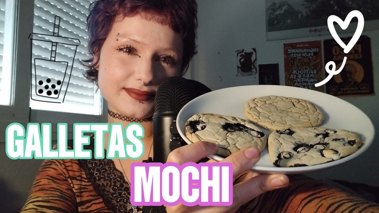 🍪Comiendo MOCHI GALLETAS 🍪 ASMR (eating sounds, mochi cookies)
