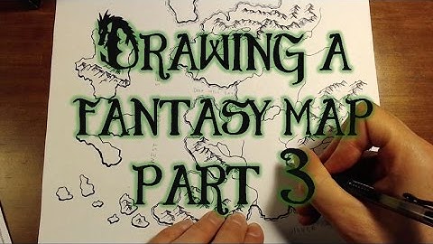 Drawing a Fantasy Map (part 3) - Rivers, Lakes, & Sea