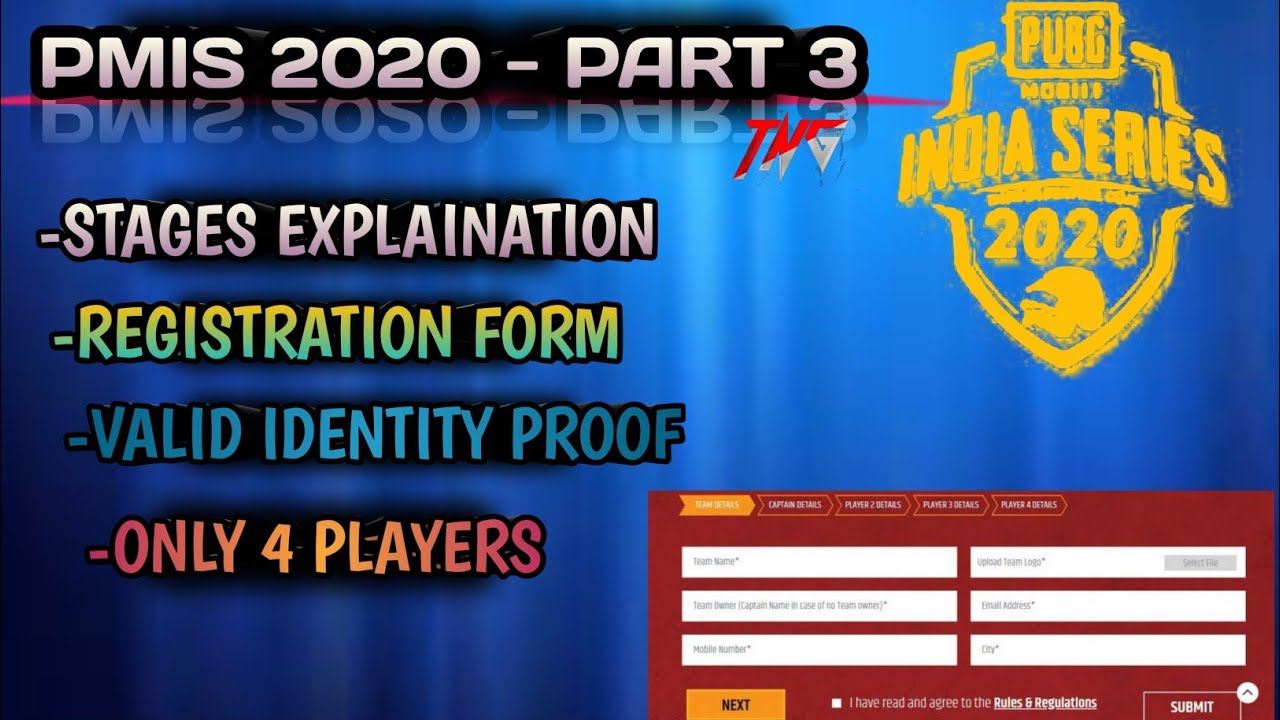 PMIS 2020 - PART 3 || REGISTRATION FORM || LINK, TIER, AGE , RULES || PRIZE DISTRIBUTION || 