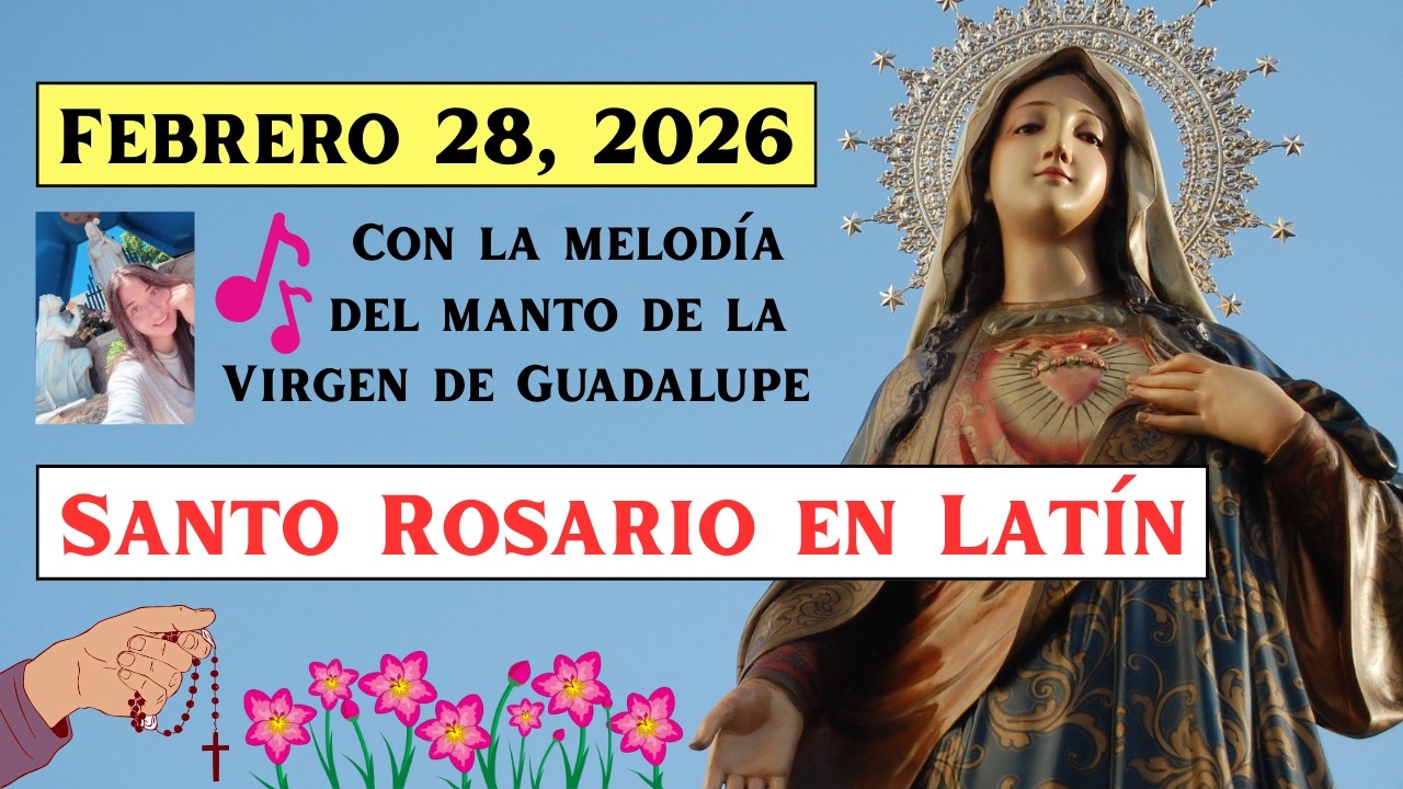 Santo Rosario de hoy EN LATÍN 🥰 - Misterios Gozosos con la @Pequeapologeta