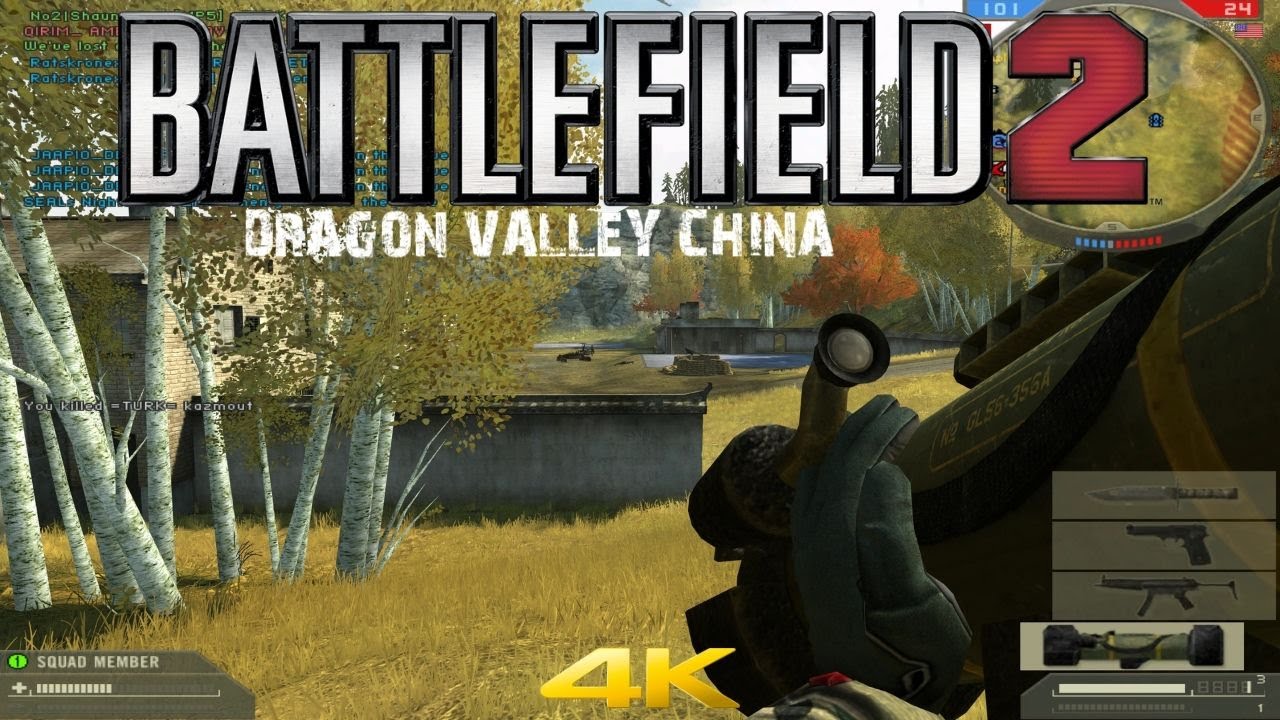Battlefield 2 Multiplayer 2020 Dragon Valley China Gameplay 4K