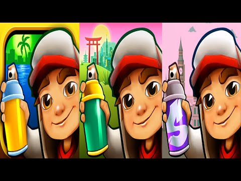 SUBWAY SURFERS HAVANA (ON POKI) VS BUENOS AIRES (ON POKI) VS HAWAII (ON  POKI) 