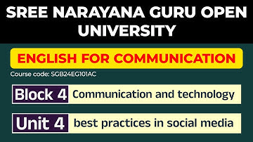 SGOU-English for communication/block 4/unit 4 best practices in social media