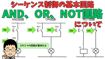 シーケンス制御の基本回路はAND回路とOR回路とNOT回路の３つ！？詳しく解説！
