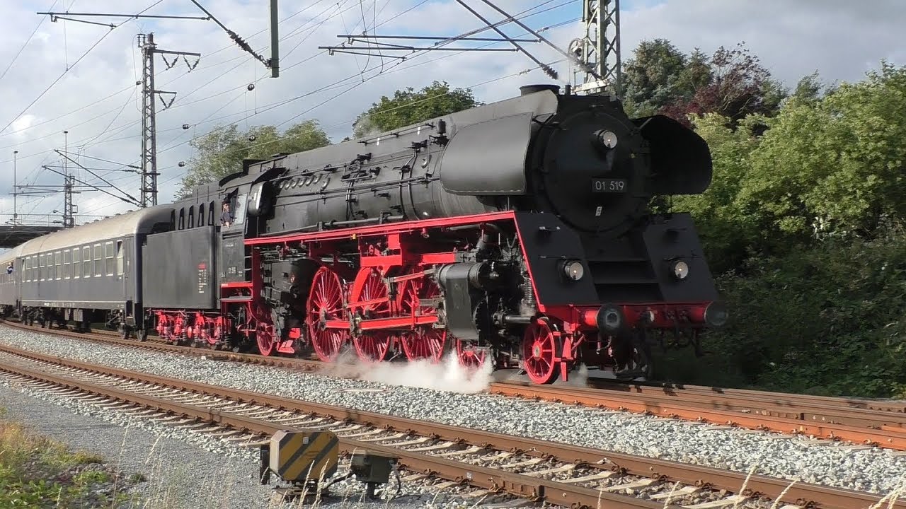 Westfaldampf Sonderzug   Wanne-Eickel - Norddeich mit  01 519  23.06.2018 (HD)
