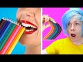 TRYING 10 Best SCHOOL HACKS! DIY School Supplies, School Crafts & Funny Situations by Crafty Panda