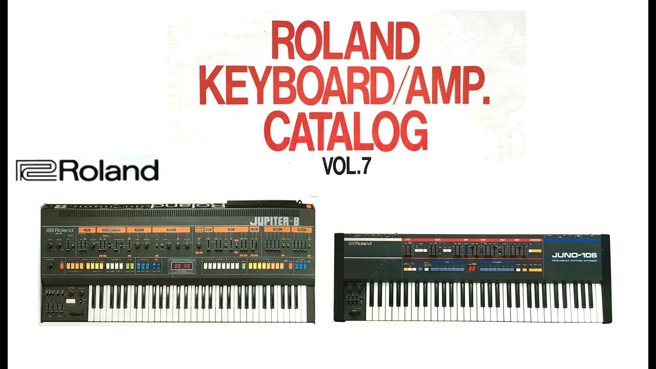 Roland キーボード / アンプ カタログ 1984年9月 - YouTube