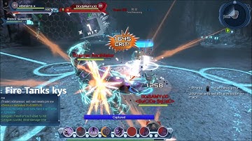 DCUO | How to beat a fire tank | celestial dps/heal POV PVP