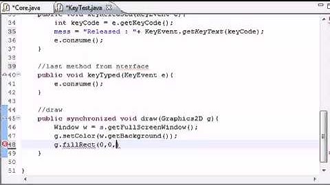 30   Java Game Development   30   Final Keyboard Input