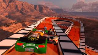 Trackmania Highway 35 race in "Cliffside Realm" screenshot 3