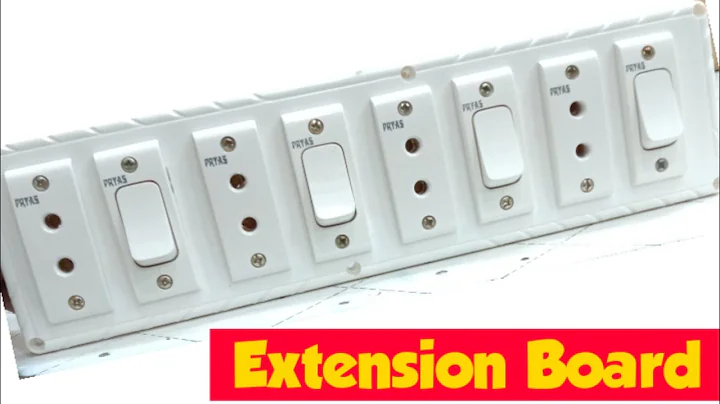 How to make an extension box|| 4 Switch 4 Socket box wiring|| Trending extension box wiring