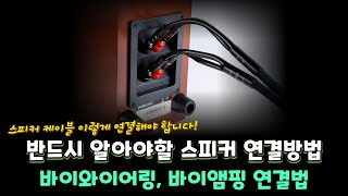 반드시 알아야할 스피커 연결방법! 바이와이어링, 바이앰핑, 멀티앰핑