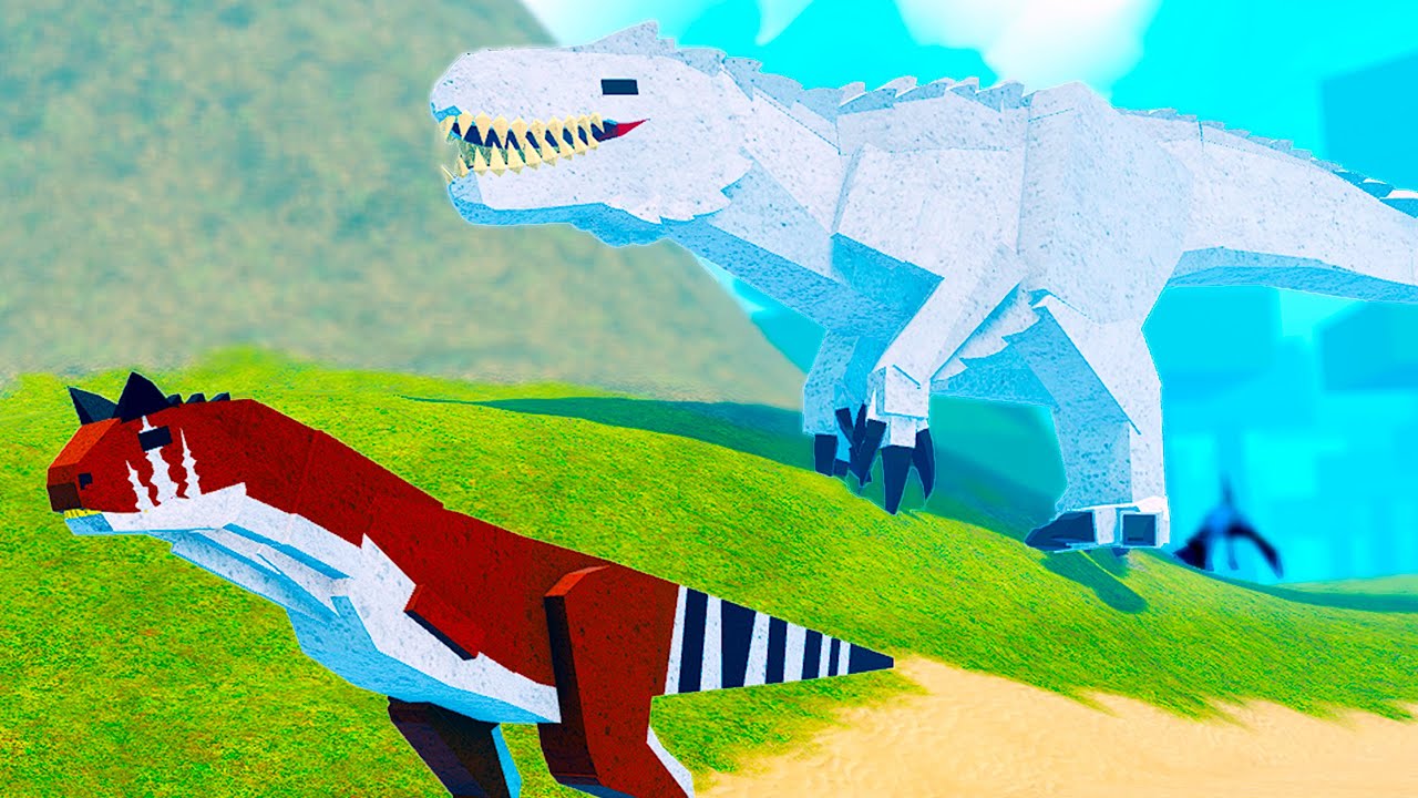 Encontrei o INDOMINUS REX, Jogando com Carnotaurus e Pteranodon! - Operation Genesis ROBLOX (PT-BR)