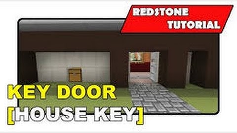 Key Activated Door! (NO MODS!) Minecraft PE