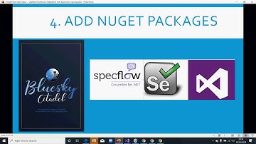 Automation- Selenium Using C# SpecFlow(NUnit)-Class 1A