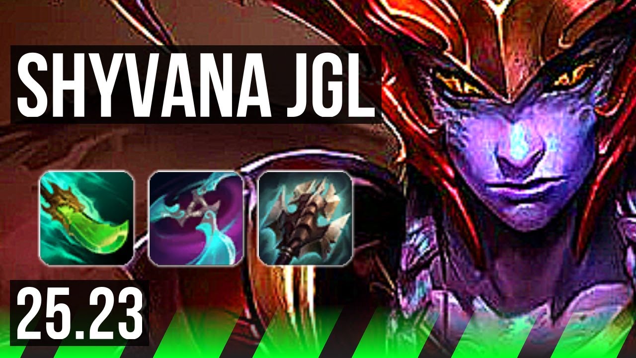 SHYVANA vs KAYN (JGL) | 19/2/2, Rank 7 Shyvana, Legendary, 600+ games | NA Master | 25.23