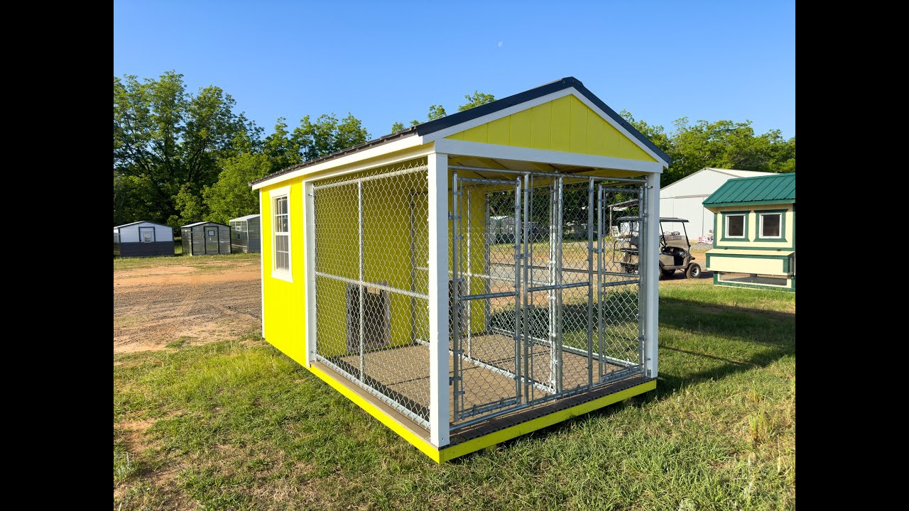 8x14x7 Double AFrame Dog Kennel DDK 7990 0814 030424 YouTube