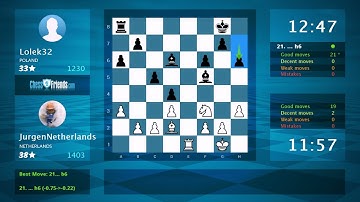 Chess Game Analysis: JurgenNetherlands - Lolek32, 1-0 (By ChessFriends.com)