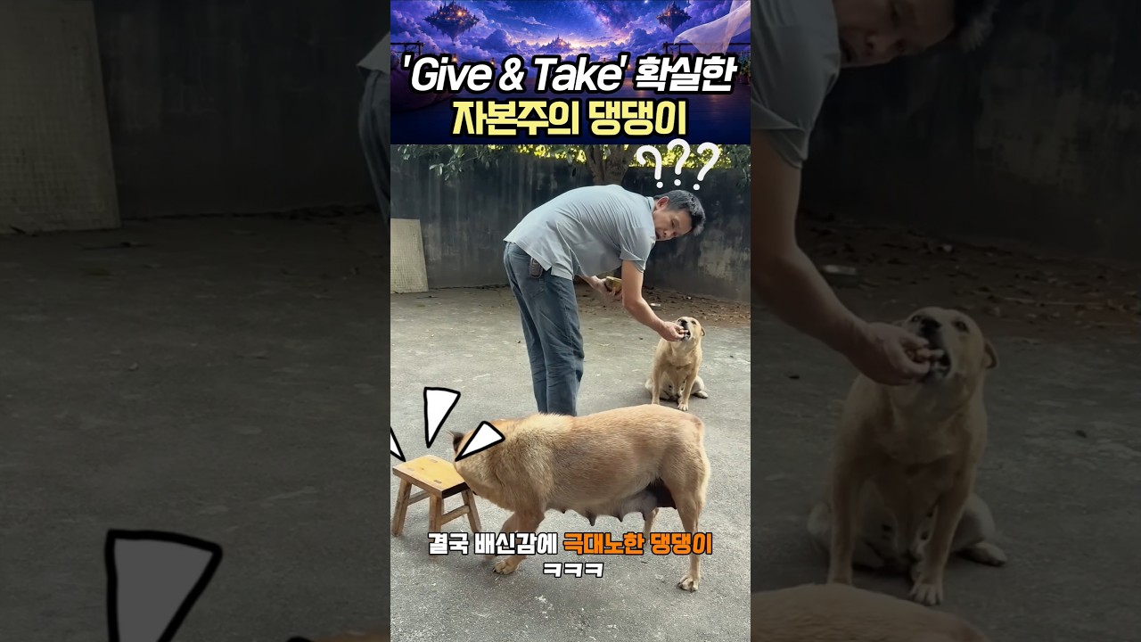 'Give & Take'가 확실한 자본주의 댕댕이의 참교육 #댕댕이 #참교육