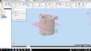 #026 I Autodesk Inventor: 3D Modeling Cable Carrier Block I Nazmi Ismail