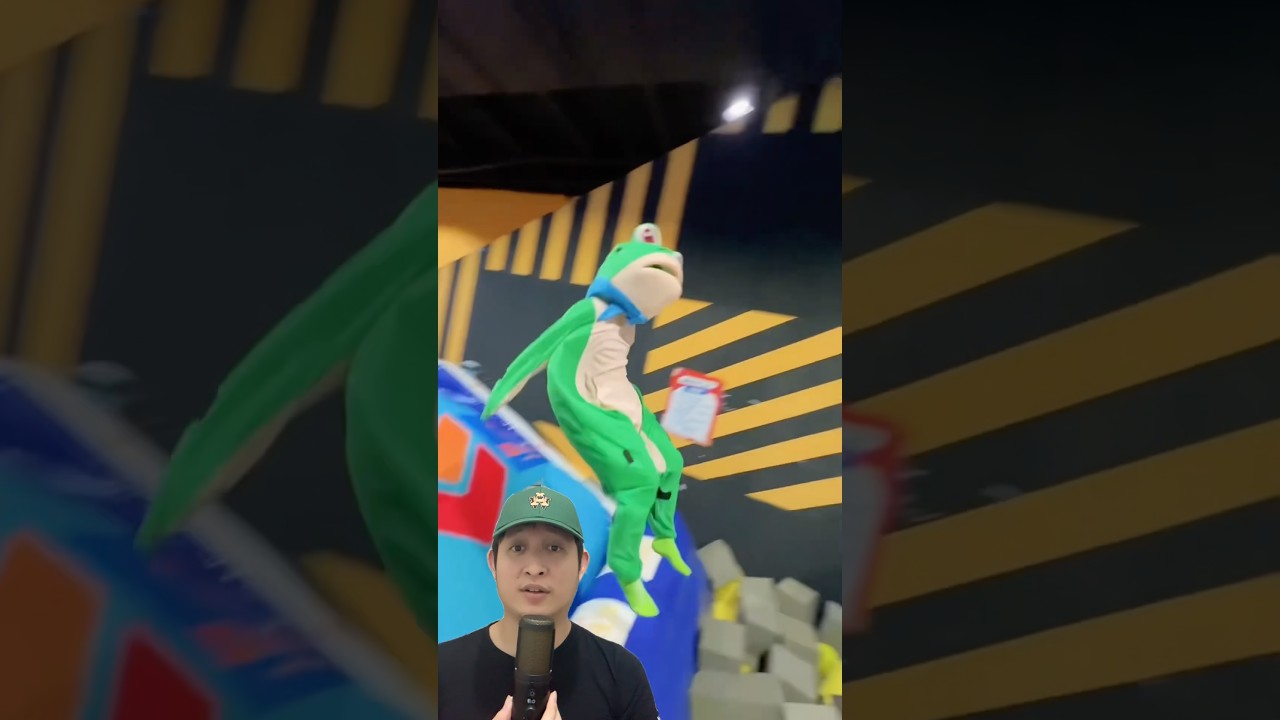 PAPA TANDING LOMPAT TRAMPOLIN‼️😱 @A2FactsForid #remix #dubbing #trending
