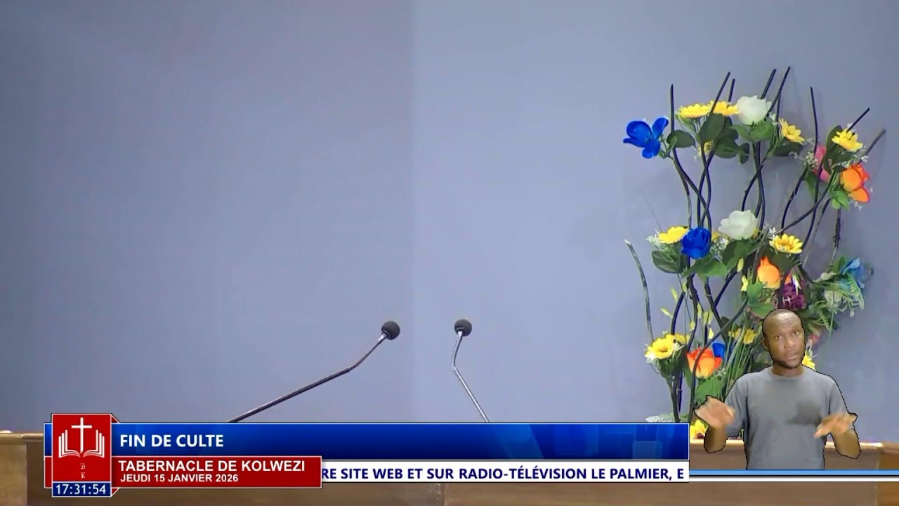 Jeudi 15 Janvier 2026, Fr MULONGOY ''Le Dieu Immuable ''