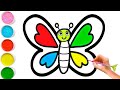 Bolalar uchun Kelebek rasm chizish / Drawing Butterfly for children / Рисование Бабочка для детей