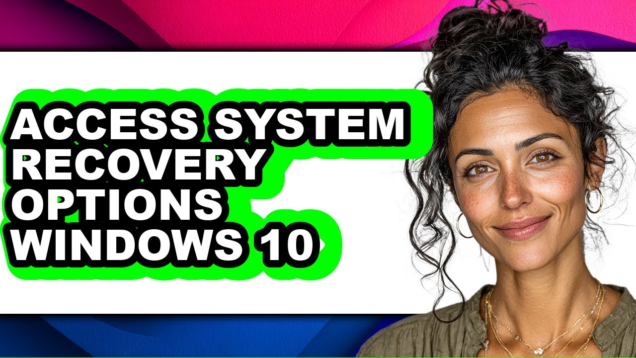 How to Access System Recovery Options Windows 10 (updated)