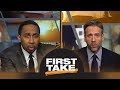 Stephen A. and Max disagree if Warriors or Cavaliers are in more trouble | First Take | ESPN