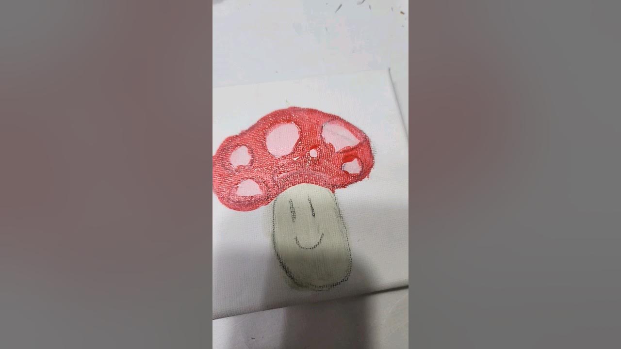 рисую грибочек из марио - YouTube