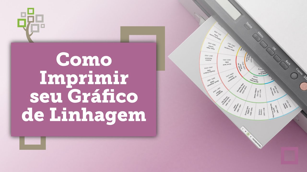 Como imprimir seu gráfico de linhagem - YouTube