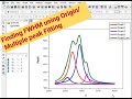 FWHM/Multiple peak Fitting using Origin and preparing graph as per Journal paper