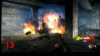 PS3 COD5 Zombie Glitch Under Stairs1st Floor
