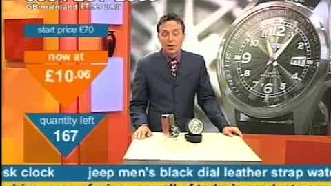 Andy Hodgson sells a Jeep watch & tyre clock on Bi...