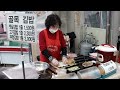 손님들이 빌어서 500원 인상한 천원 김밥 근황, 미안한 맘 덜어서 오히려 좋아! KIMBAP / Korean street food