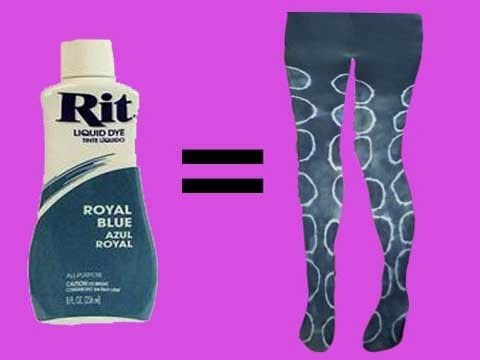 How to Dye Tights in Patterns : Vainglorious