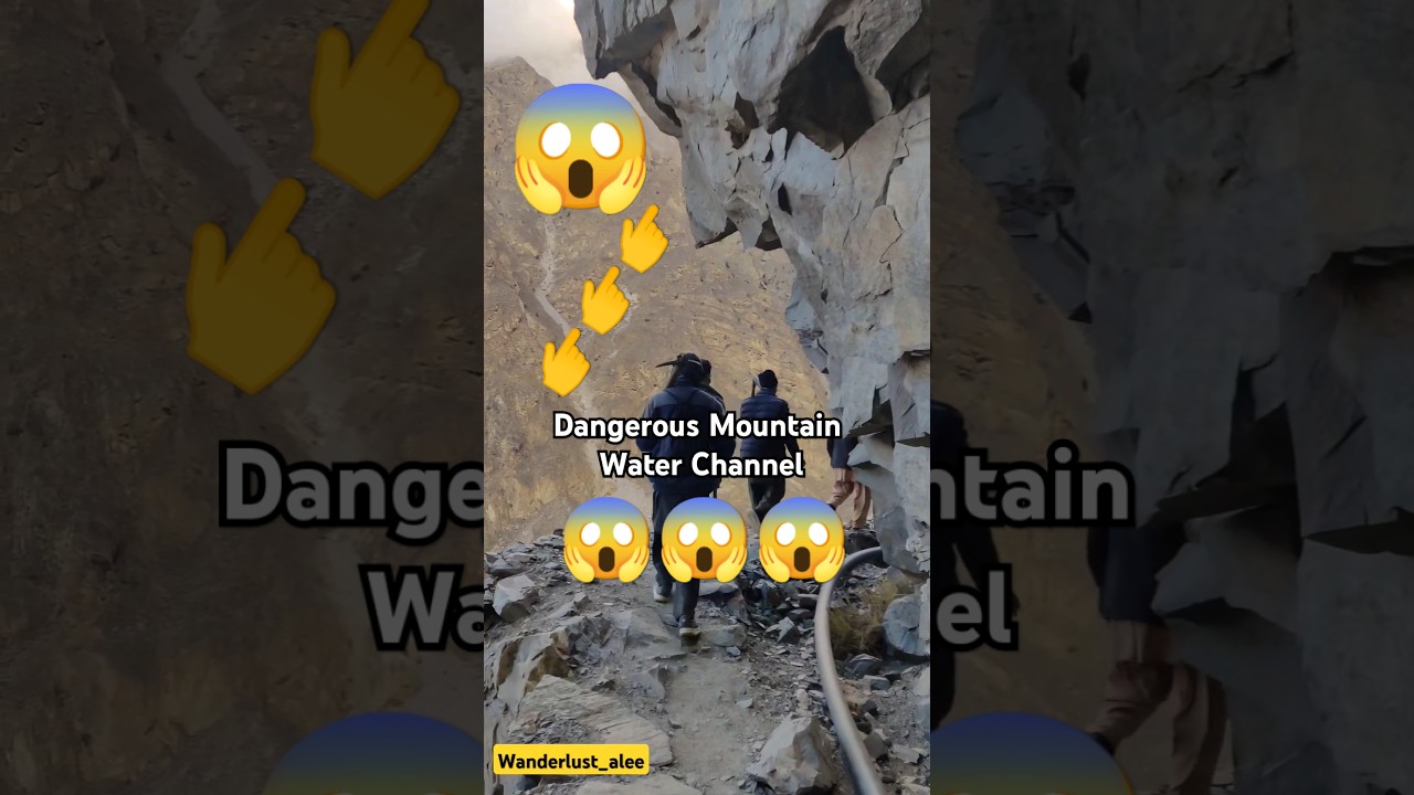 OMG 😱 - Dangerous Mountain Water Channel - unbelievable 