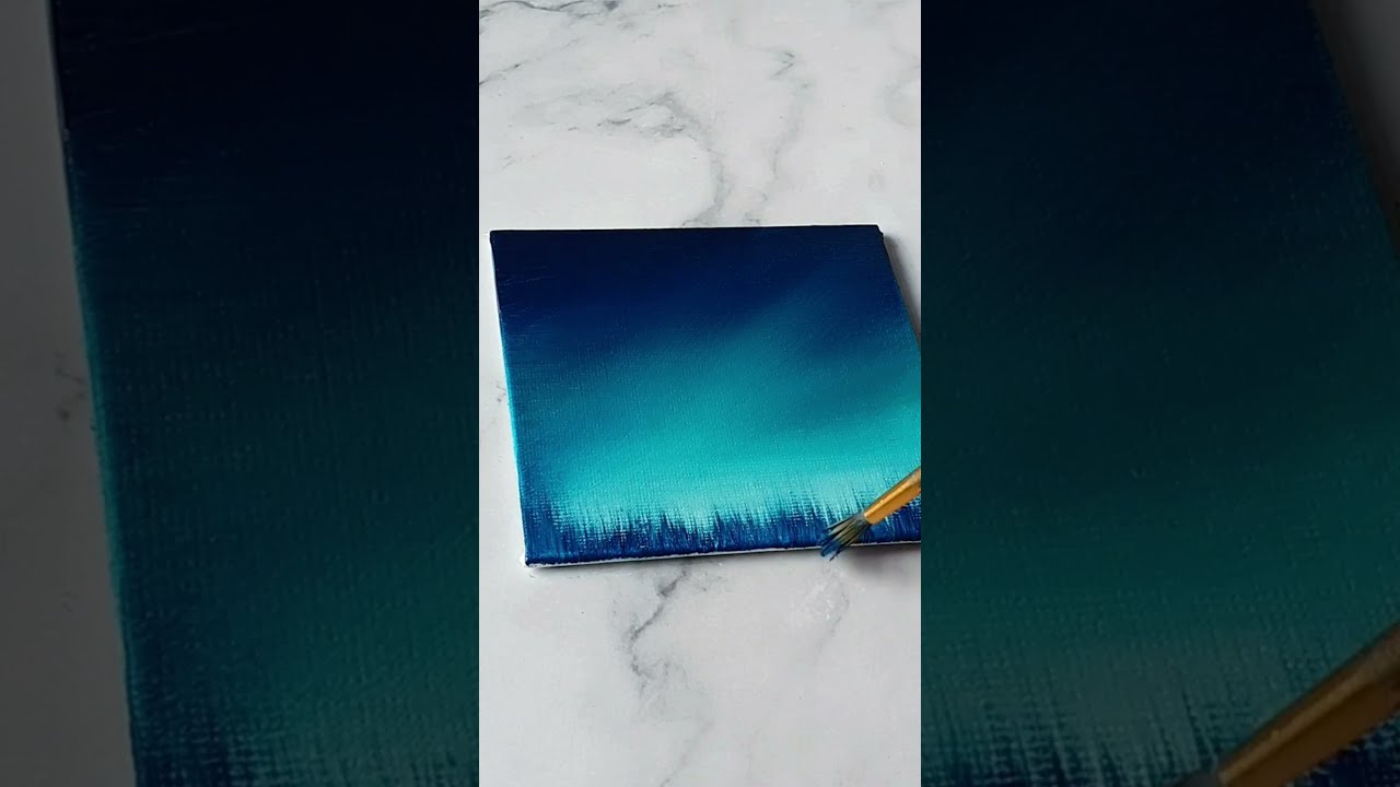 Easy Way To Paint A Night Sky Acrylic Painting Ideas For Beginners 