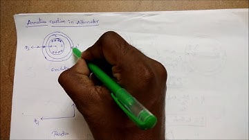 Armature reaction in an alternator