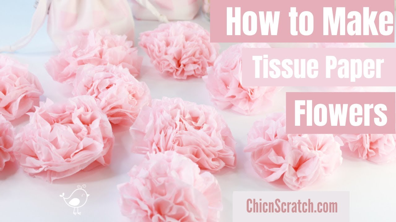 The Funky Felter: DIY Tissue Paper Flowers Craft Tutorial