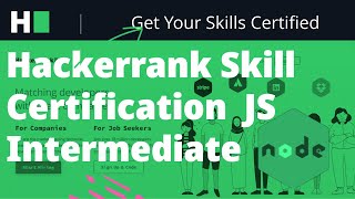 Hackerrank skill certification Intermediate javascript #hackerrank #02 #2023