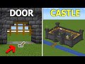 Simple 15+ Castle Build Hacks [Minecraft]