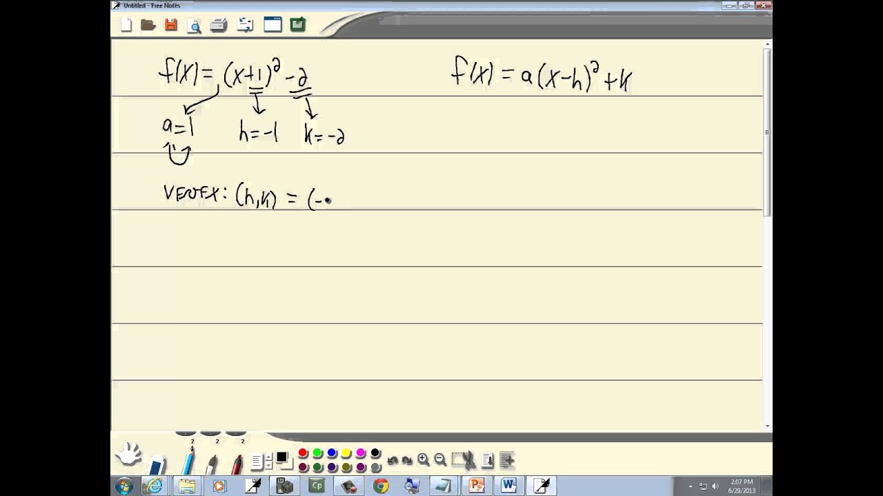 parabola homework assignment help