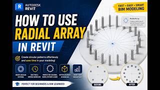 How to use radial array in Revit