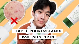 ✨ TOP 5 KOREAN MOISTURIZERS FOR OILY ACNE PRONE SKIN | Brute Choi