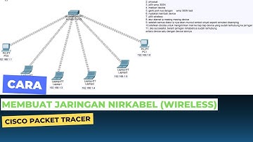 cara membuat jaringan wireless dengan cisco packet tracer