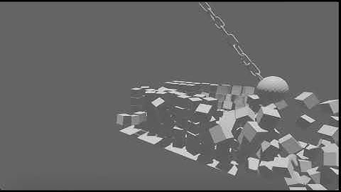 Wrecking ball physics simulation