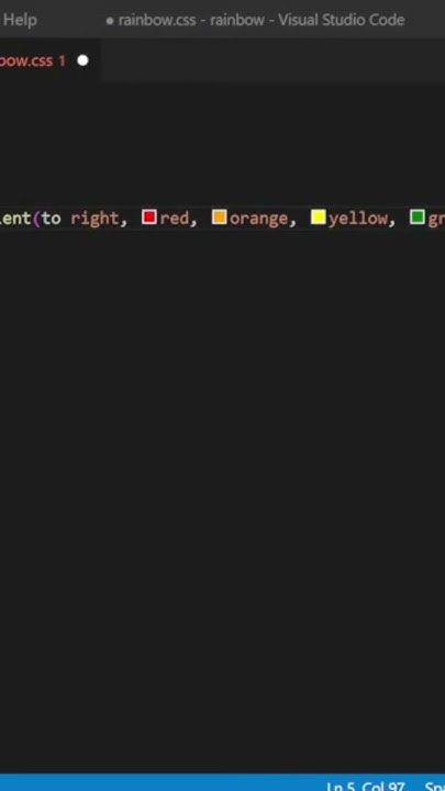 how to make rainbow colour use html ,css | 🌈 html css se rainbow color ...